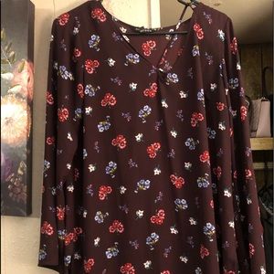 Purple floral top